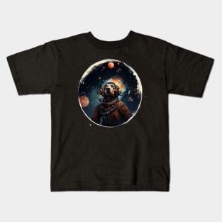 Astronaut Dog in Space! Kids T-Shirt